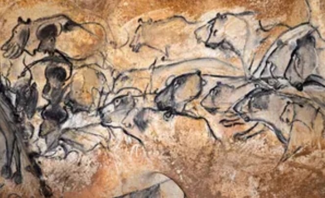 A Cave Painting On the Walls of the Chauvet Cave | Source: Britannica