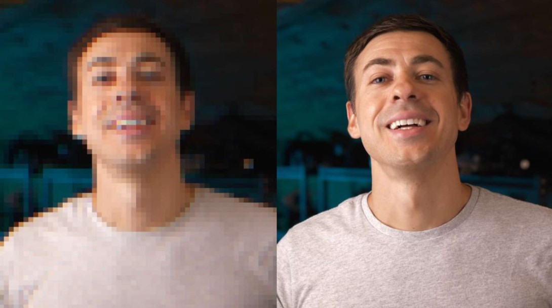 A Blurred Vs. Clear Image in a Video Call. Source: ProjectGo